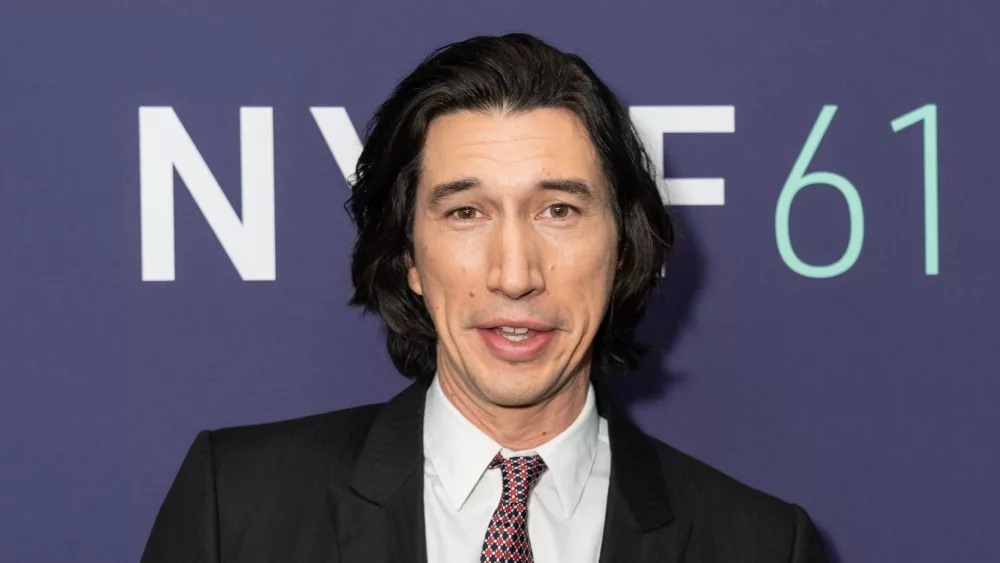 Adam Driver attends premiere of biopic Ferrari during closing night of New York Film Festival at Alice Tully Hall in New York on October 13, 2023