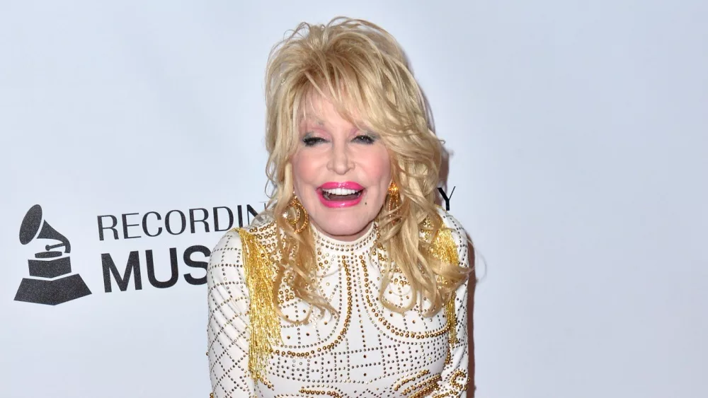 Dolly Parton at the 2019 MusiCares Person of the Year Gala honoring Dolly Parton at the Los Angeles Convention Centre. LOS ANGELES, CA. February 08, 2019