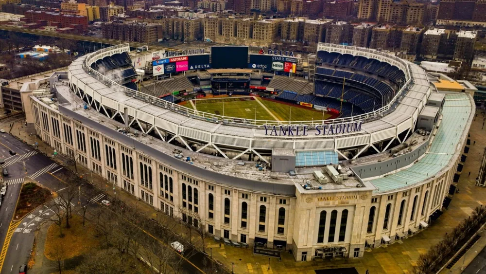 photos of Yankee Stadium in Bronx, New York. United States of America. May 5, 2023: