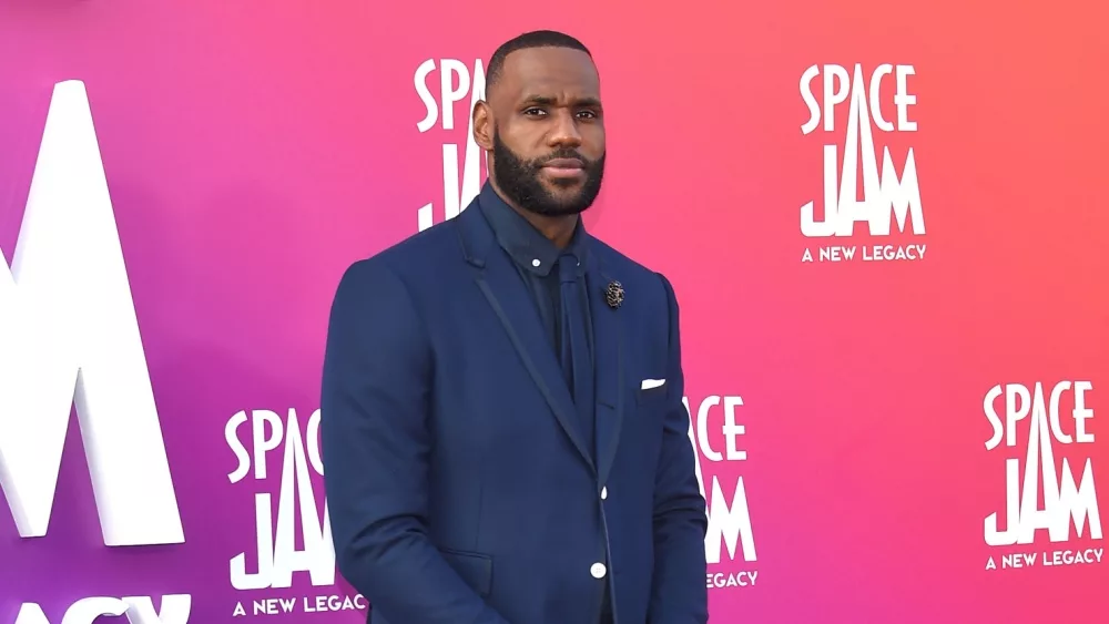 LeBron James arrives for the 'Space Jam: A New Legacy' World Premiere on July 12, 2021 in Los Angeles, CA