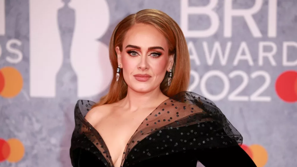 Adele attends The BRIT Awards 2022 at The O2 Arena on February 08, 2022 in London, England.