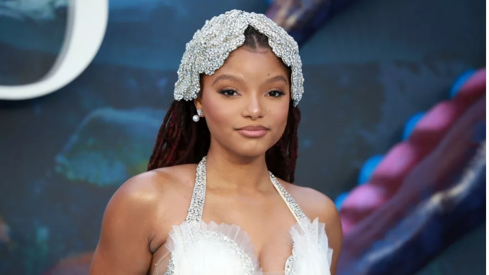 Halle Bailey attends the UK Premiere of "The Little Mermaid" at Odeon Luxe Leicester Square in London, England - May 15, 2023