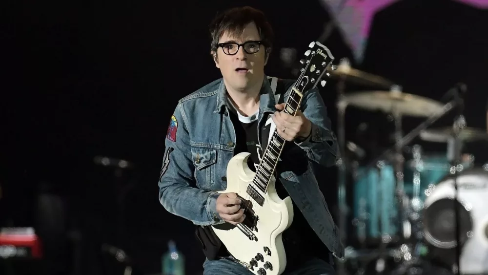 Vocalist and Guitarist Rivers Cuomo of the band Weezer during a concert at Rock in Rio in Rio de Janeiro, Brazil, September 29, 2019.