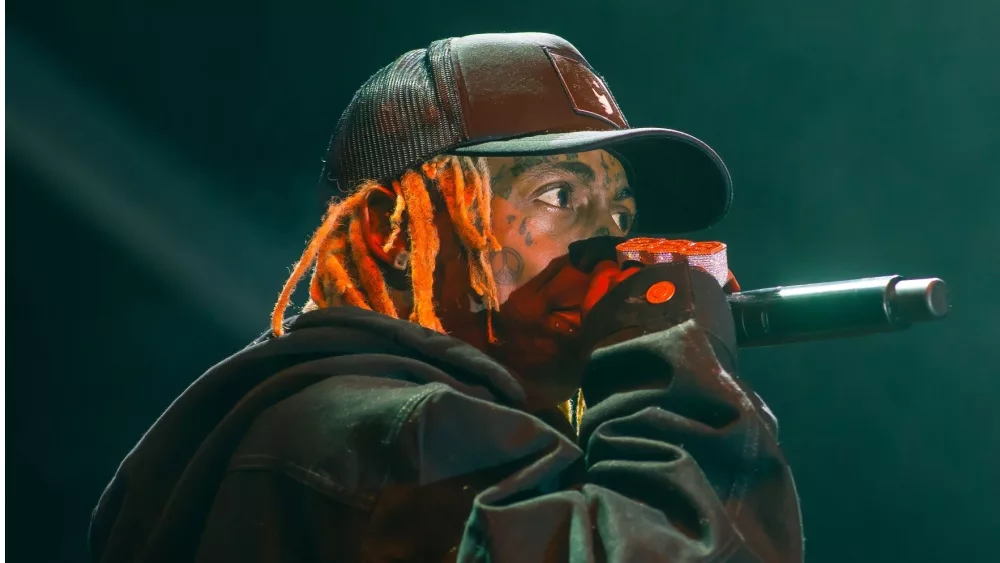 Lil Wayne Performing on stage at OneMusic Festival. Atlanta, Georgia USA - October 10 2022