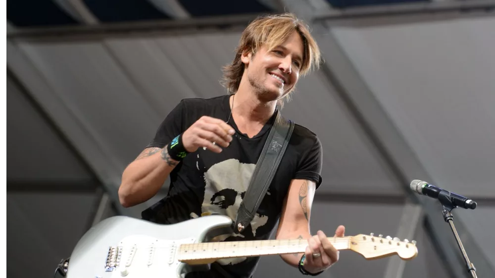 Keith Urban performs at the 2015 New Orleans Jazz and Heritage Festival. New Orleans, LA - April 24, 2015