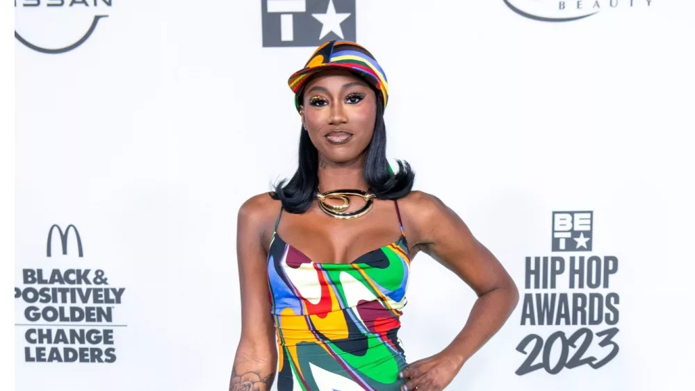 Flo Milli attends the BET Hip Hop Awards at Cobb Energy Performing Arts Center. Atlanta, Georgia, USA - October 3, 2023