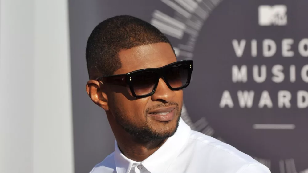 Usher at the 2014 MTV Video Music Awards at the Forum, Los Angeles. LOS ANGELES, CA - AUGUST 24, 2014