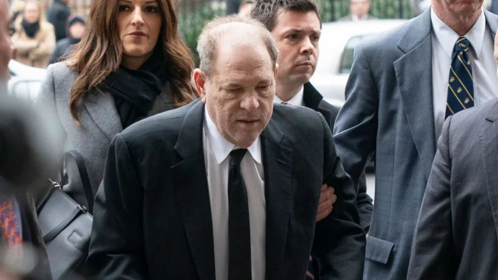 Former movie mogul Harvey Weinstein arrives in court on 1st day of trial accused of rape and sexual misconduct at State Criminal Court New York, NY - January 6, 2020