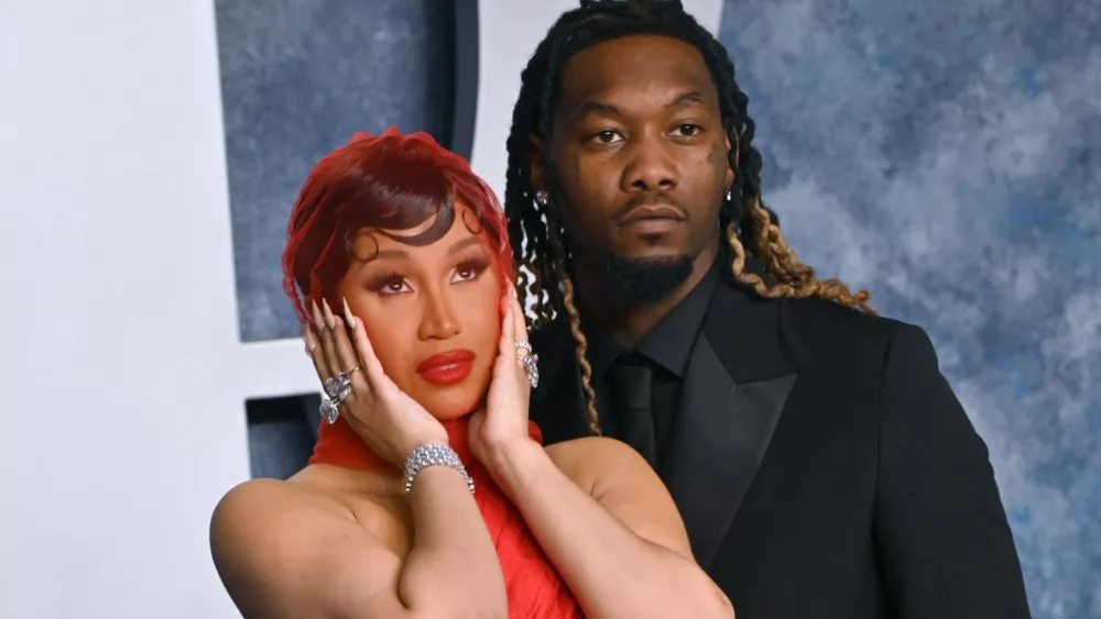 Cardi B and Offset at the 2023 Vanity Fair Oscar Party at the Wallis Annenberg Center. BEVERLY HILLS, CA. March 12, 2023