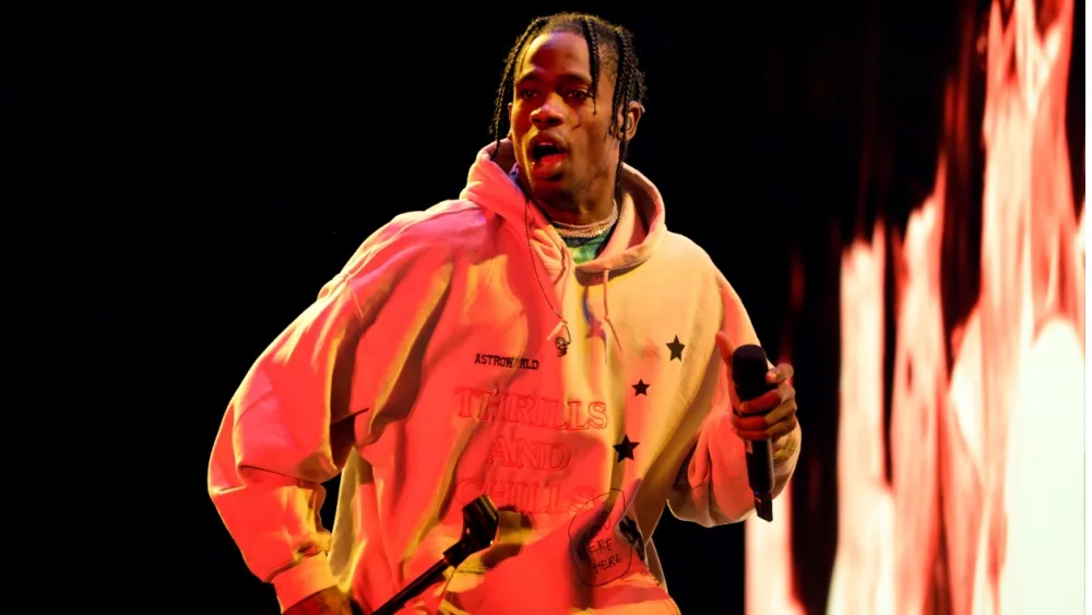 Travis Scott performs in concert at FIB Festival on July 19, 2018 in Benicassim, Spain.