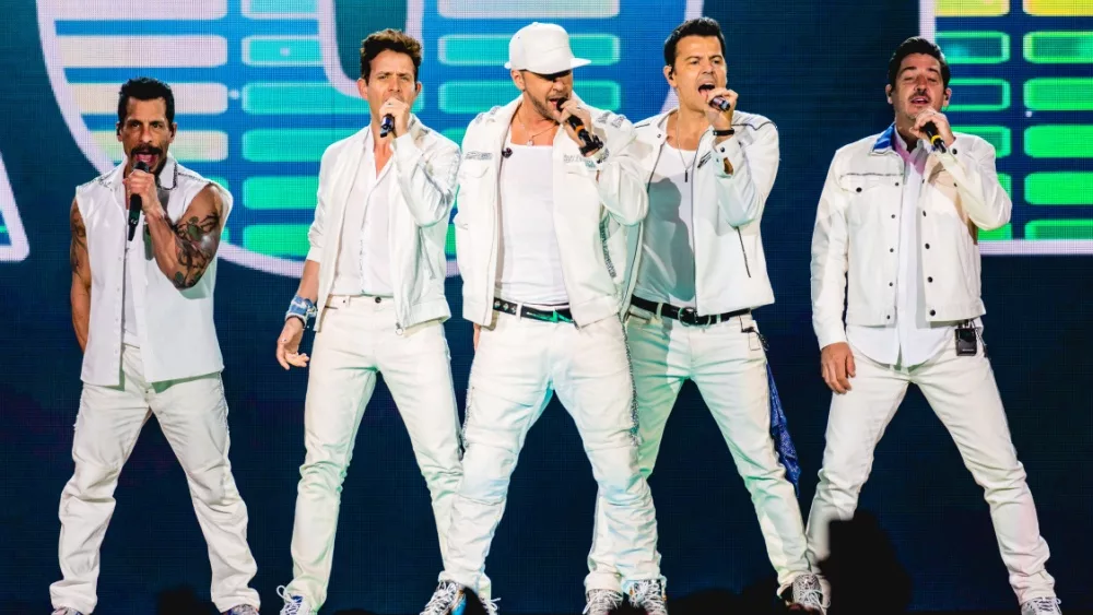 New Kids On The Block performs live at Van Andel Arena. GRAND RAPIDS, MICHIGAN / USA - June 13, 2019