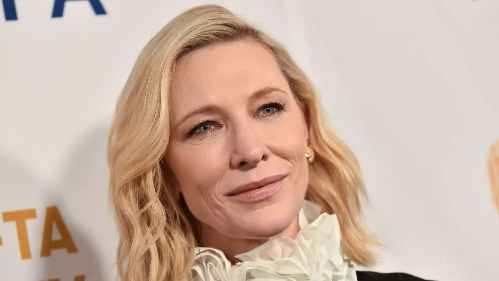 Cate Blanchett arrives for the BAFTA Tea Party on January 14, 2023 in Beverly Hills, CA