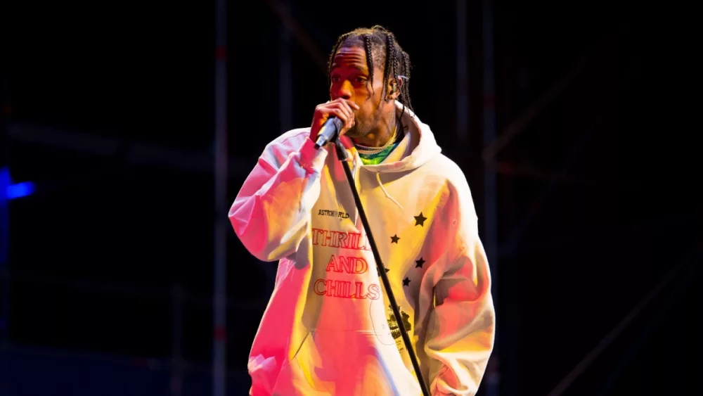 Travis Scott performs in concert at FIB Festival on July 19, 2018 in Benicassim, Spain.