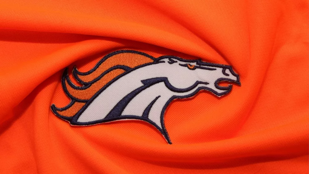 Denver Broncos NFL Club Logo on Fabric on September 25,2016