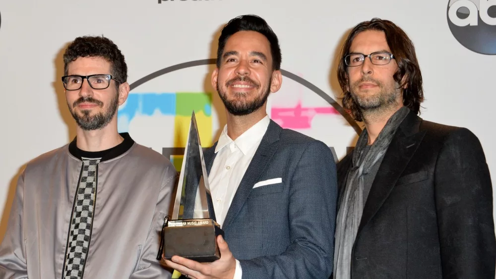 Linkin Park at the 2017 American Music Awards at the Microsoft Theatre LA Live. LOS ANGELES, CA - November 19, 2017