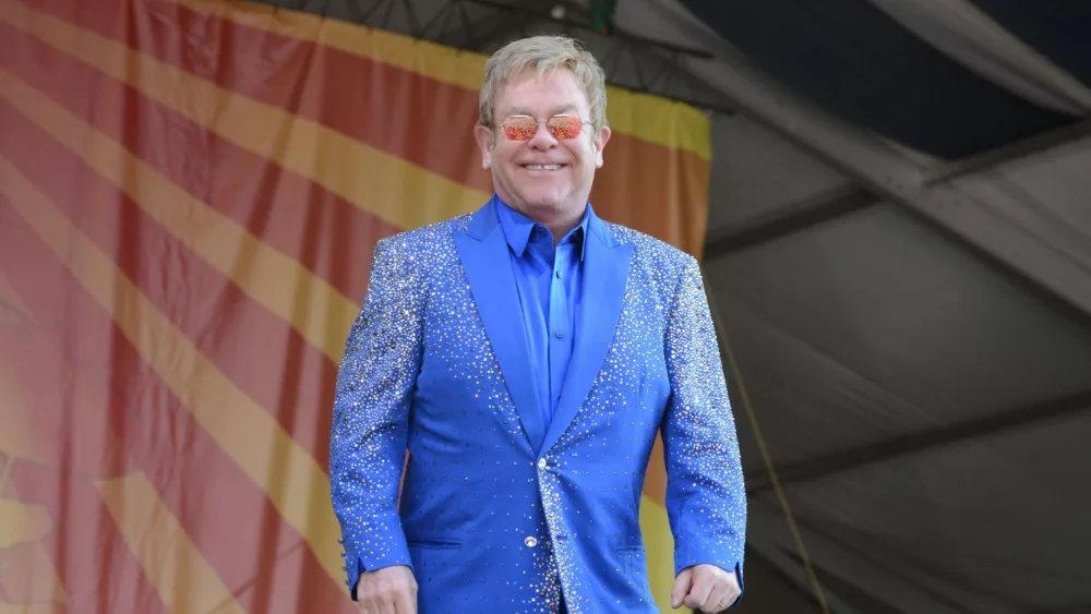 Sir Elton John performs at the 2015 New Orleans Jazz and Heritage Festival. New Orleans, LA - May 2, 2015