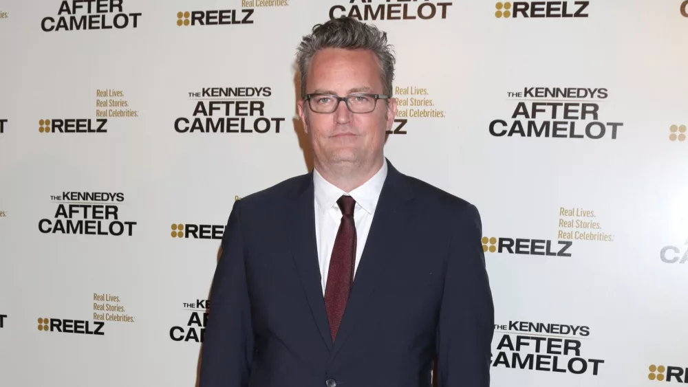 Matthew Perry at the "The Kennedys - After Camelot" Reelz's Miniseries Screening at Paley Center for Media on March 15, 2017 in Beverly Hills, CA