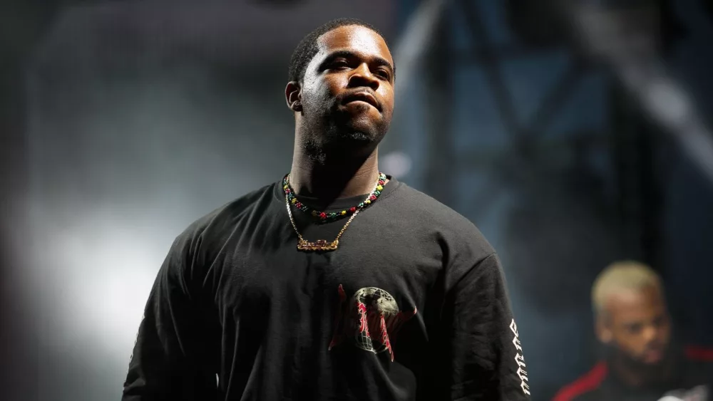 Asap Ferg performing live on stage. MOSCOW - 29 JULY,2017