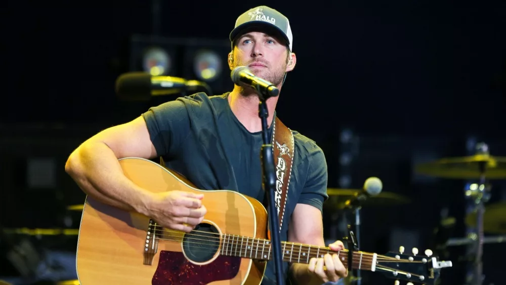 Riley Green performs in concert on August 30, 2019 at Northwell Health at Jones Beach in Wantagh, New York.