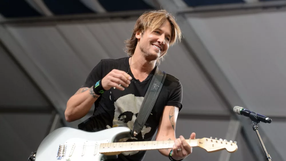 Keith Urban performs at the 2015 New Orleans Jazz and Heritage Festival. New Orleans, LA - April 24, 2015