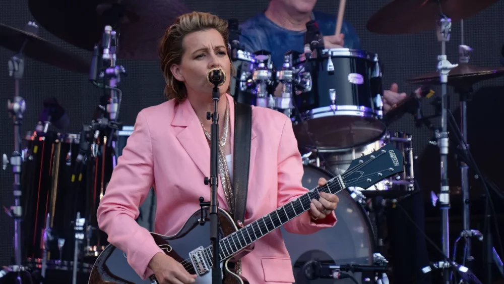 Brandi Carlile performs at Comerica Park as special guest for P!NK in Detroit, Michigan on 8-16-2023