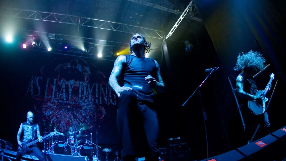 As I Lay Dying in concert on June 22, 2010 in St Petersburg, Russia