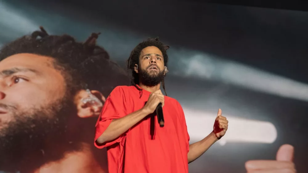 J Cole performs at Bonnaroo music festival Manchester, Tennessee USA - 06-18-2022