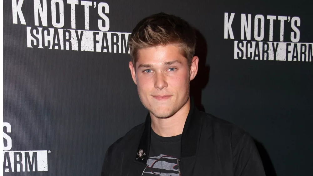 Mason Dye at the Knott's Scary Farm Celebrity VIP Opening at Knott's Berry Farm on October 3, 2014 in Buena Park, CA