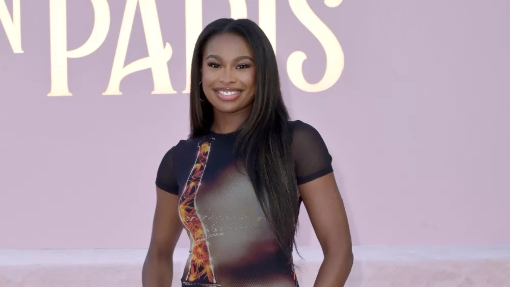 Coco Jones at the premiere for season 4 of Emily in Paris at the Egyptian Theatre.LOS ANGELES, USA. August 14, 2024