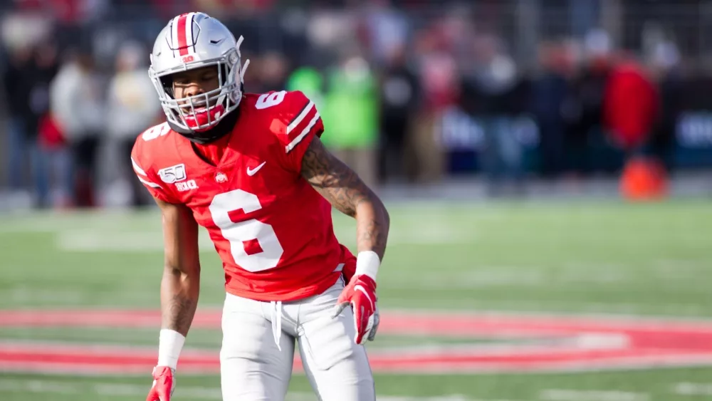 Jameson Williams #6 - NCAA Division 1 Football University of Maryland Terrapins Vs. Ohio State Buckeyes on November 11th 2019 at the Ohio State Stadium in Columbus, Ohio USA