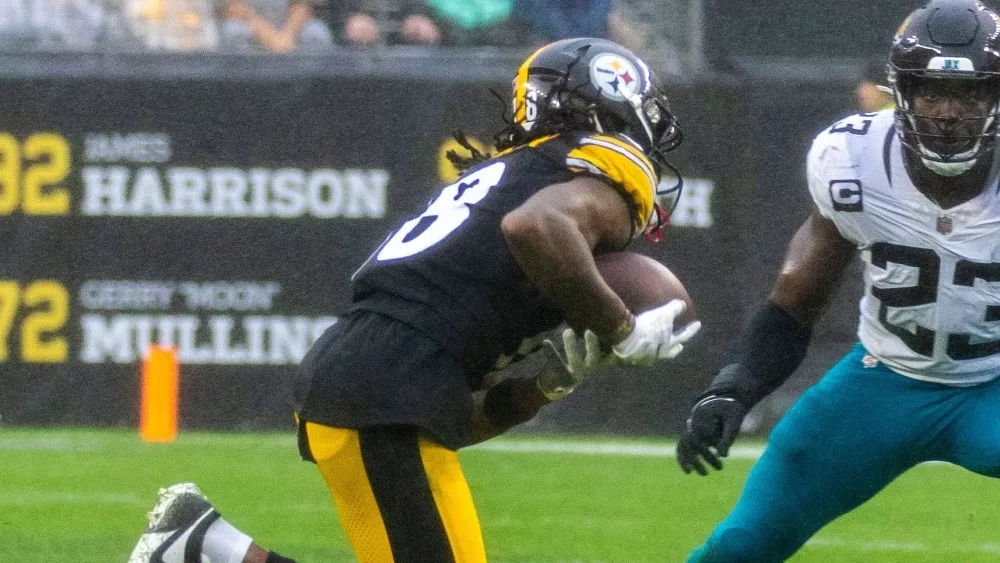 #18 wide receiver DIONTAE JOHNSON. JACKSONVILLE JAGUARS VS PITTSBURGH STEELERS WEEK 8 OCTOBER 29, 2023 ACRISURE STADIUM PITTSBURGH PENNSYLVANIA