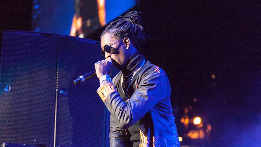 Rapper Young Thug performs at the 2nd annual V103 Winterfest on December 10th 2016 at the Philips Arena in Atlanta, Georgia- USA