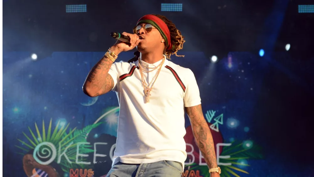 Future performs onstage at the 2016 Okeechobee Music and Arts Festival. Okeechobee, Florida - March 5, 2016