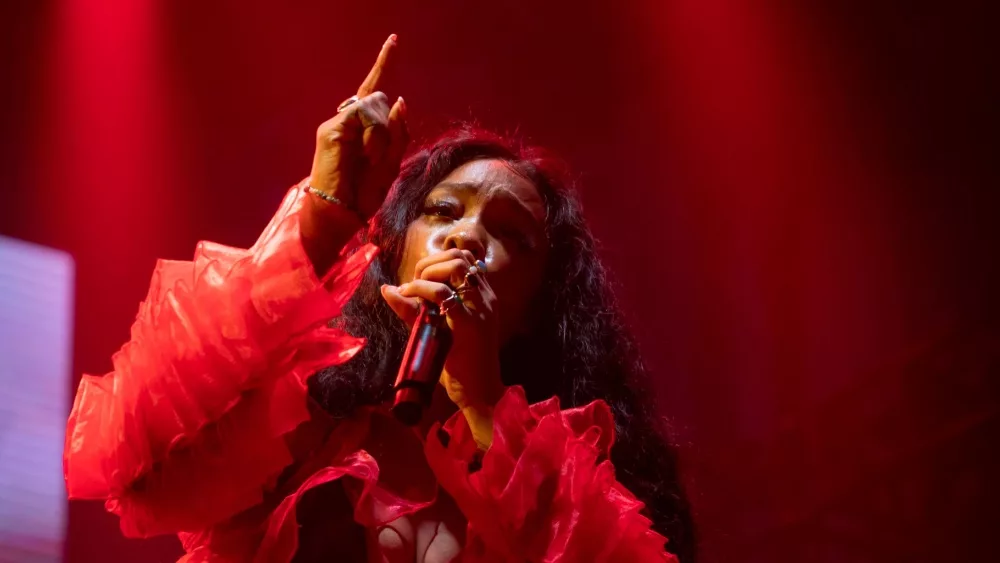 SZA performs at III Points Festival in Miami's Wynwood Art District. MIAMI, FLORIDA / UNITED STATES - FEBRUARY 17, 2019