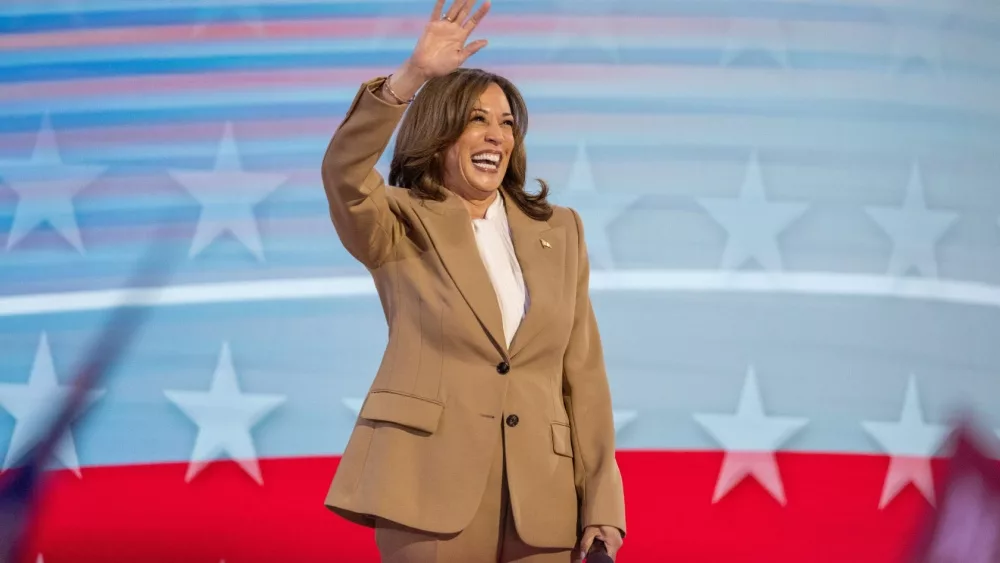 Vice President Kamala Harris at the Democratic National Convention. Chicago, Illinois, August 19, 2024