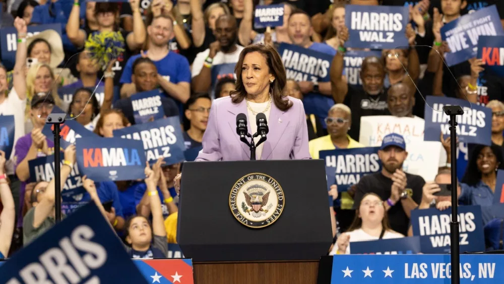 Vice President Kamala Harris at the Harris-Walz campaign rally in Las Vegas, Nevada. Las Vegas, United States of America, 10 August, 2024