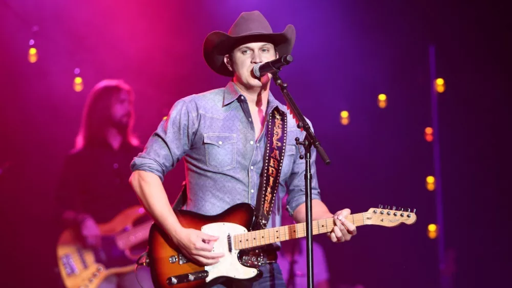 Jon Pardi performs onstage during the "All Time High" tour at the Paramount on January 16, 2016 in Huntington, New York.