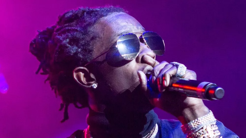 Rapper Young Thug performs at the 2nd annual V103 Winterfest on December 10th 2016 at the Philips Arena in Atlanta, Georgia- USA