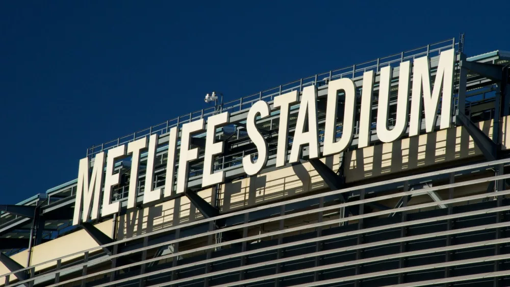 MetLife Stadium in East Rutherford, NJ, is home to the National Football League's New York Giants and New York Jets. East Rutherford, NJ USA - April 22, 2021