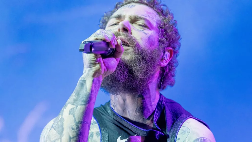 Post Malone performs at Bonnaroo music festival before a huge crowd Manchester, Tennessee USA - 06-15-2024