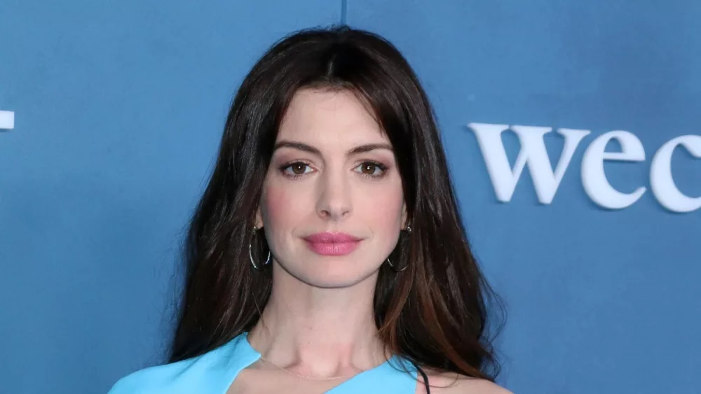 Anne Hathaway at the WeCrashed Premiere at The Academy Museum on March 17, 2022 in Los Angeles, CA