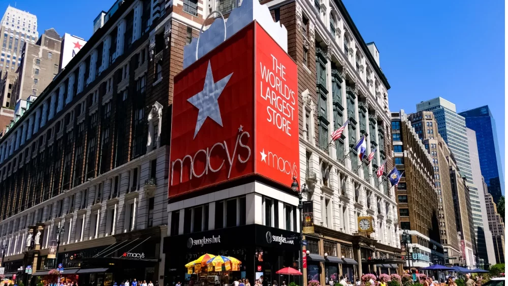 Macy's Herald Square Flagship Department Store in Midtown Herald Square. Manhattan. Manhattan, New York, USA July 16, 2017: