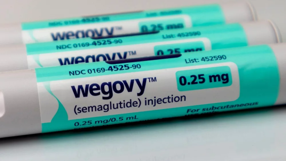 Wegovy semaglutide pens for treatment of chronic obesity, close up