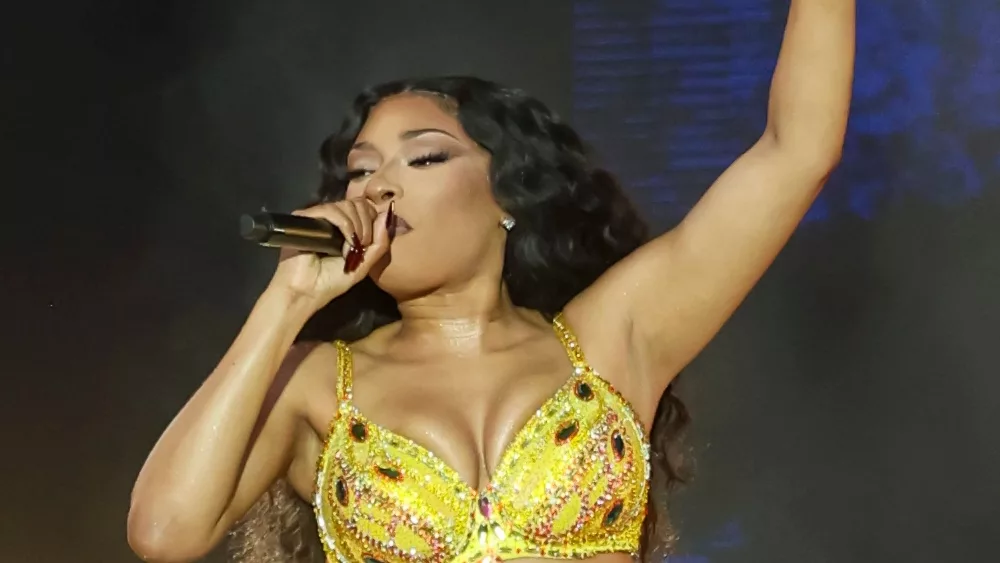 Megan Thee Stallion performs at Bonnaroo music festival. Manchester, Tennessee USA - 06-16-2024
