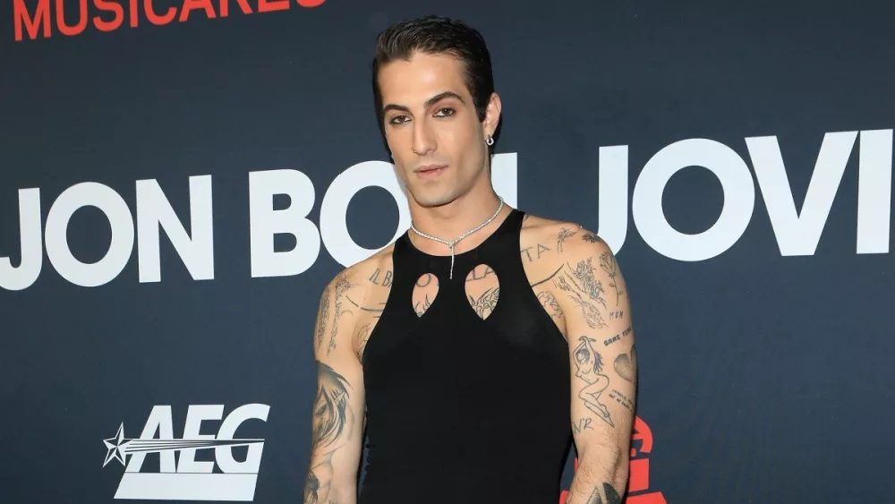 Damiano David at the 2024 MusiCares Person of the Year Honoring Jon Bon Jovi at the Convention Center on February 2, 2024 in Los Angeles, CA