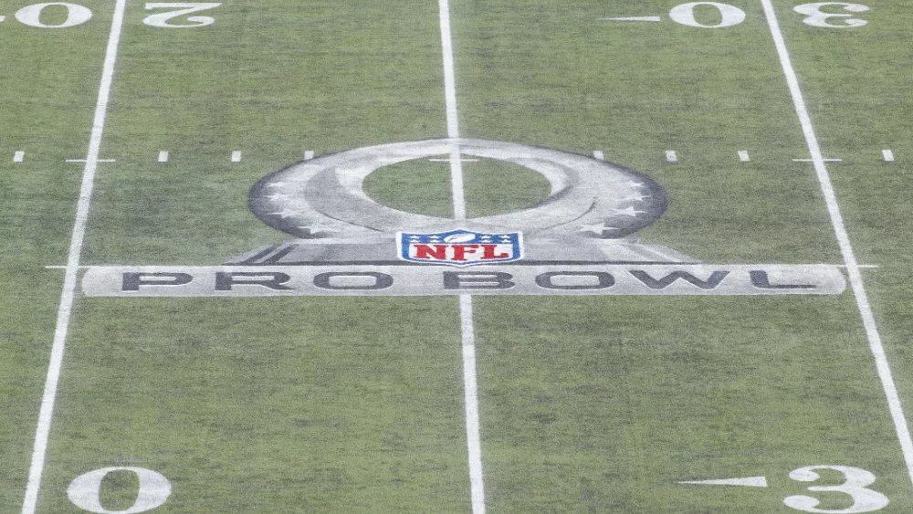 Overall view of the Pro Bowl logo at mid field during the Pro Bowl at Camping World Stadium. Jan 26, 2020; Orlando, FL USA