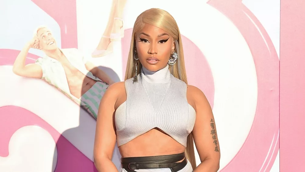 Nicki Minaj arrives for ‘Barbie’ World Premiere on July 09, 2023 in Los Angeles, CA