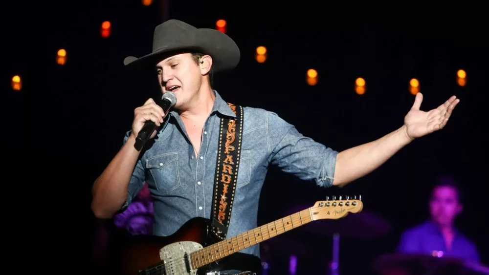 Jon Pardi performs onstage during the "All Time High" tour at the Paramount on January 16, 2016 in Huntington, New York.