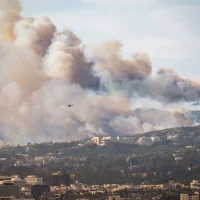 Firefighters gain ground on The Hughes Fire, evacuation warnings for 50,000 still in place