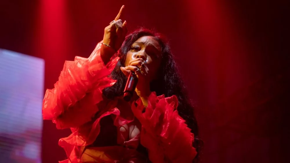 SZA performs at III Points Festival in Miami's Wynwood Art District. UNITED STATES - FEBRUARY 17, 2019